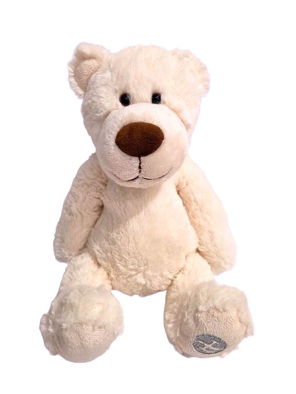 The Langham Hotel Teddy Bear Plush 12" Tomfoolery White Floppy Bean Bag